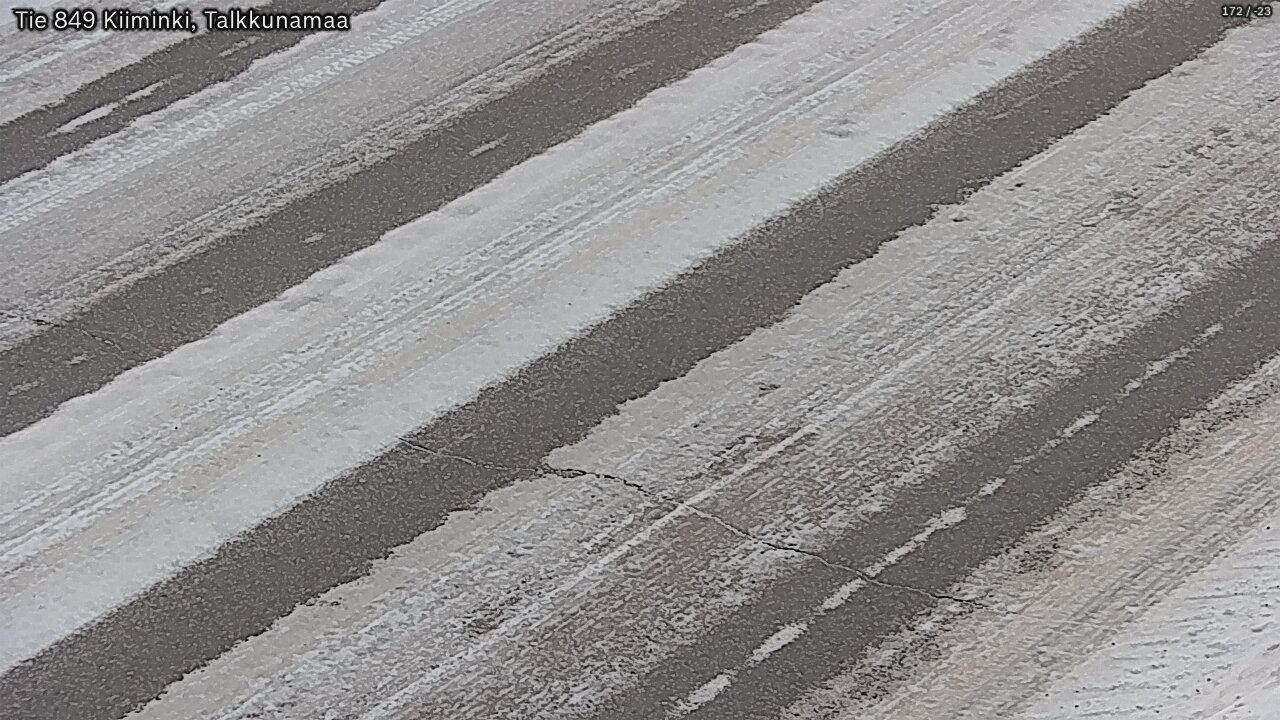 Weather Camera Image Väg 849 Kiiminki, Talkkunamaa, Oulu, Pohjois-Pohjanmaa