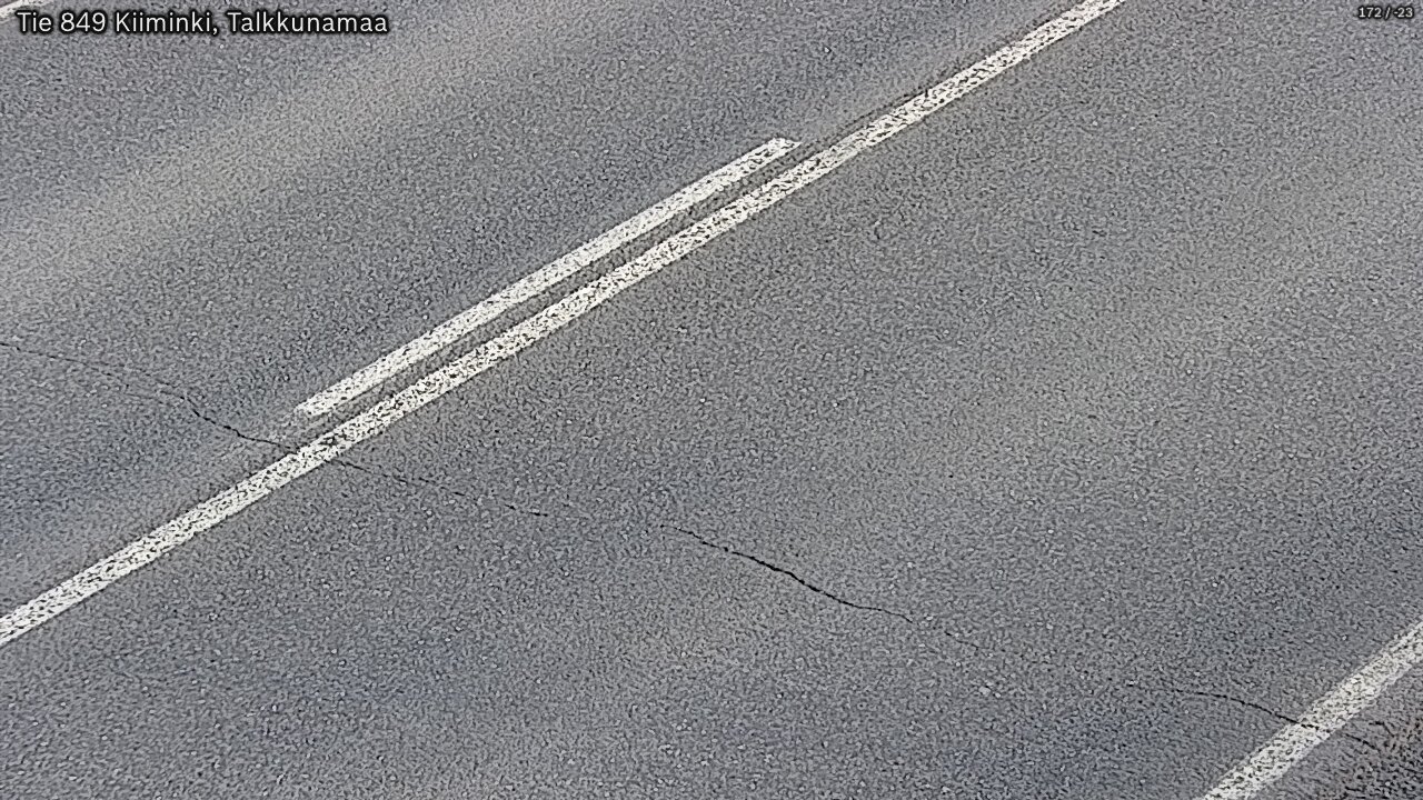 Weather Camera Image Väg 849 Kiiminki, Talkkunamaa, Oulu, Pohjois-Pohjanmaa