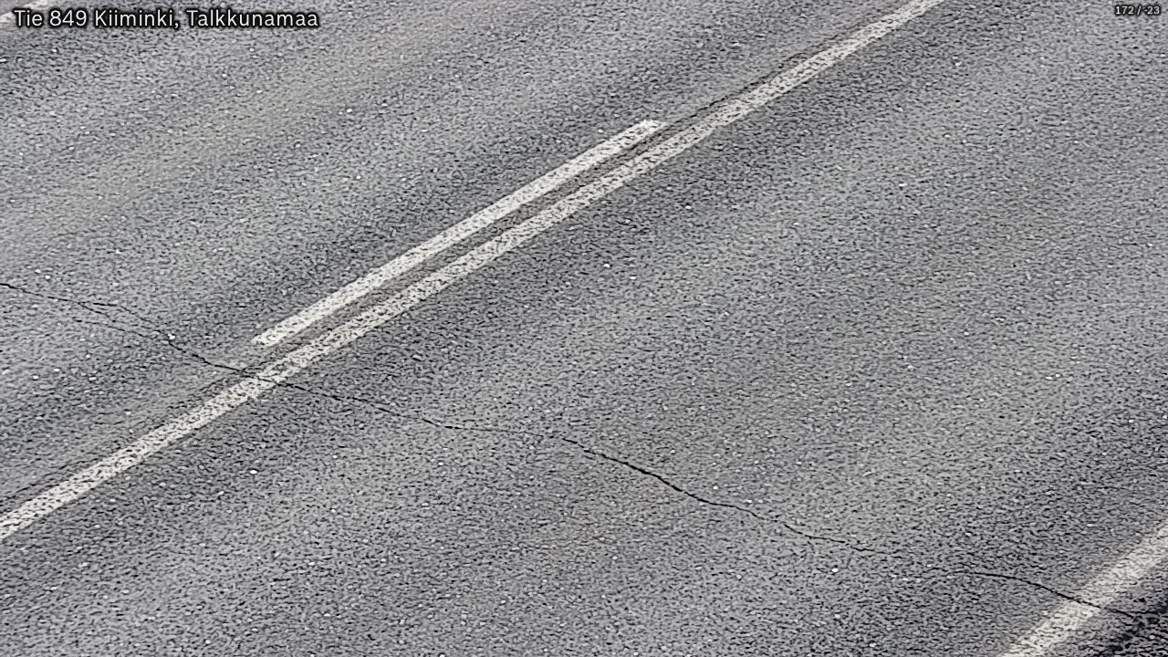 Weather Camera Image Väg 849 Kiiminki, Talkkunamaa, Oulu, Pohjois-Pohjanmaa