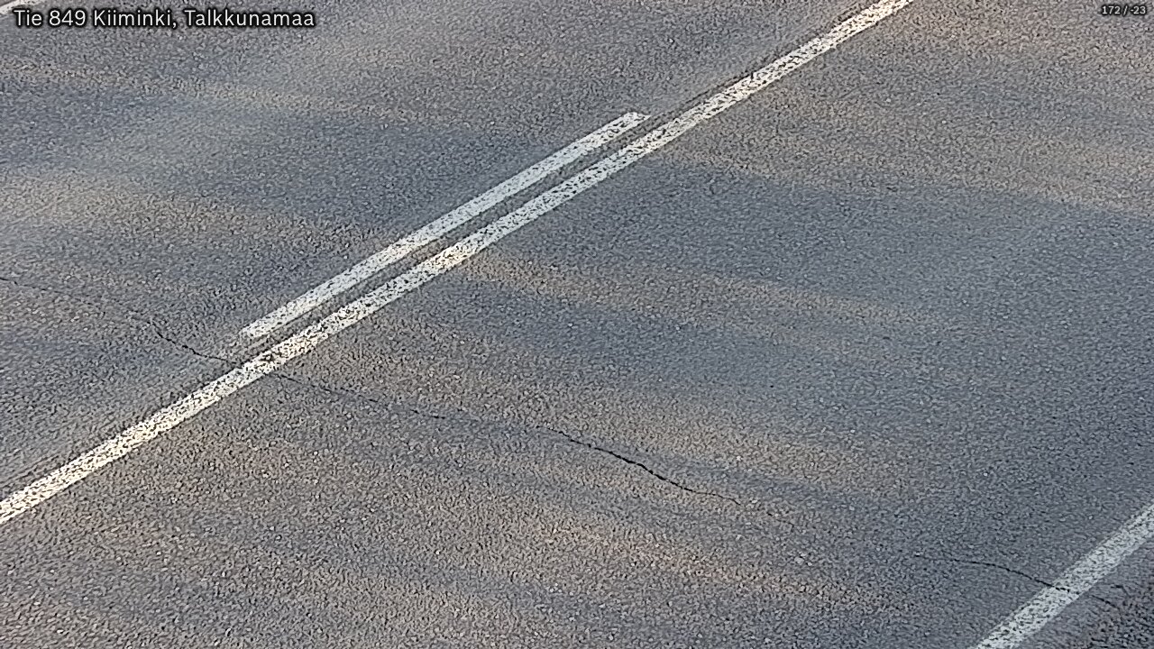 Weather Camera Image Väg 849 Kiiminki, Talkkunamaa, Oulu, Pohjois-Pohjanmaa