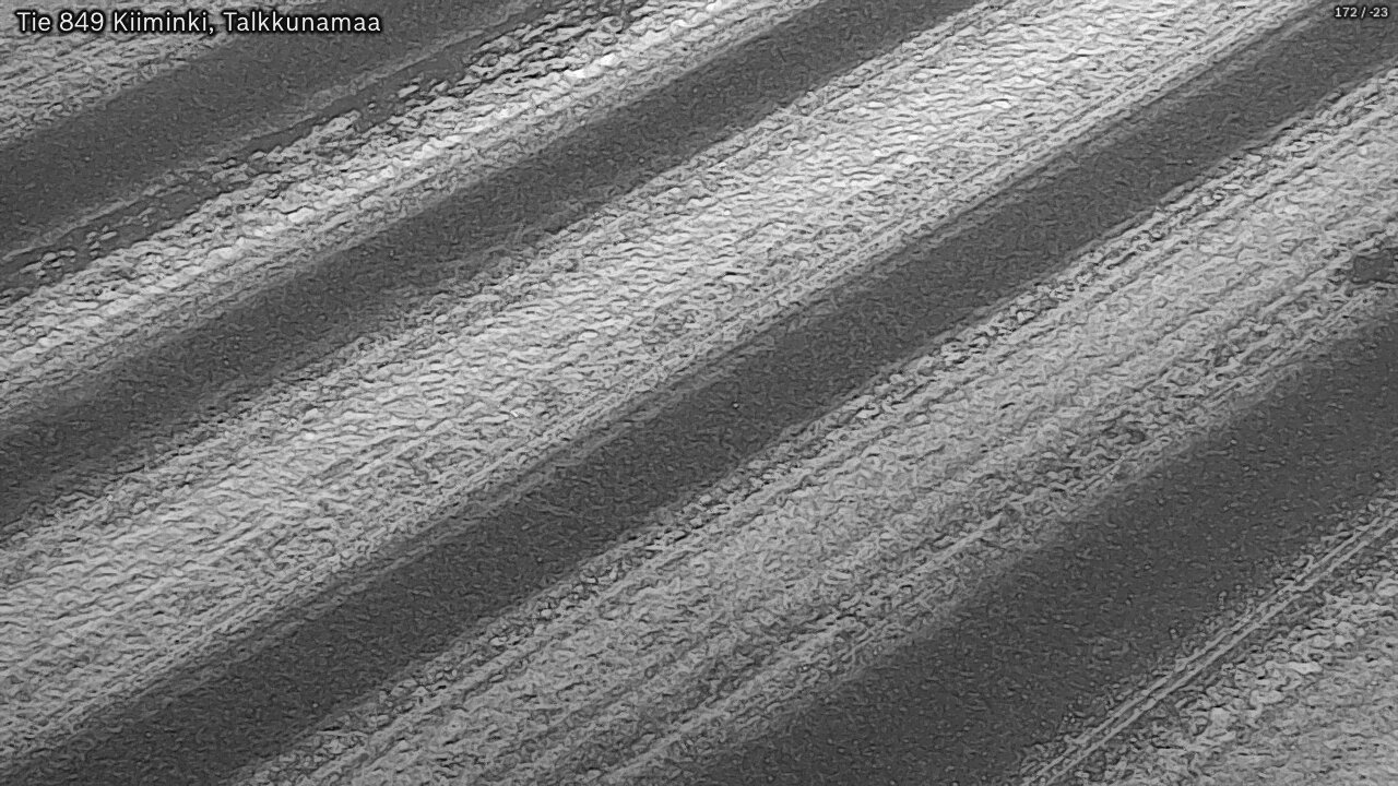 Weather Camera Image Väg 849 Kiiminki, Talkkunamaa, Oulu, Pohjois-Pohjanmaa