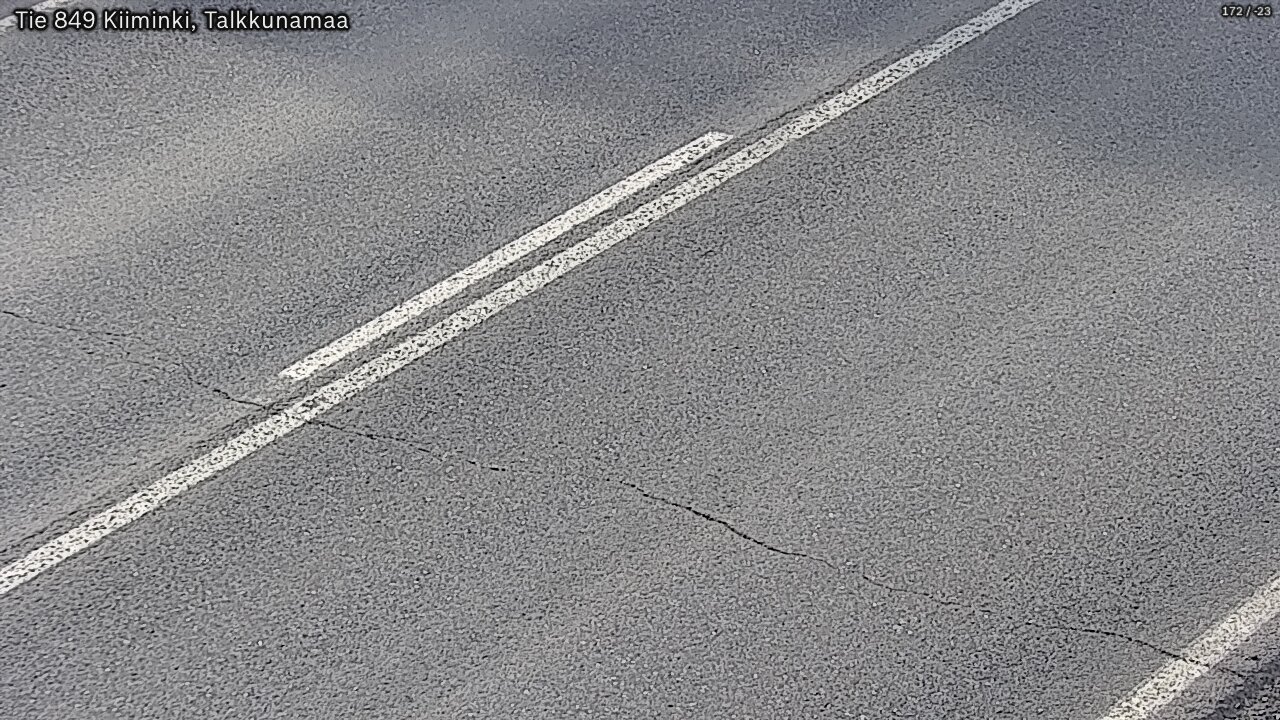 Weather Camera Image Väg 849 Kiiminki, Talkkunamaa, Oulu, Pohjois-Pohjanmaa