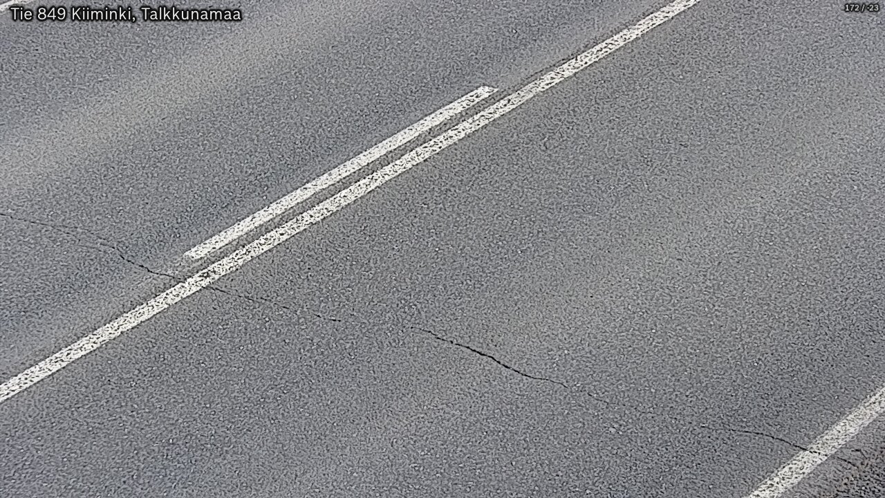 Weather Camera Image Väg 849 Kiiminki, Talkkunamaa, Oulu, Pohjois-Pohjanmaa