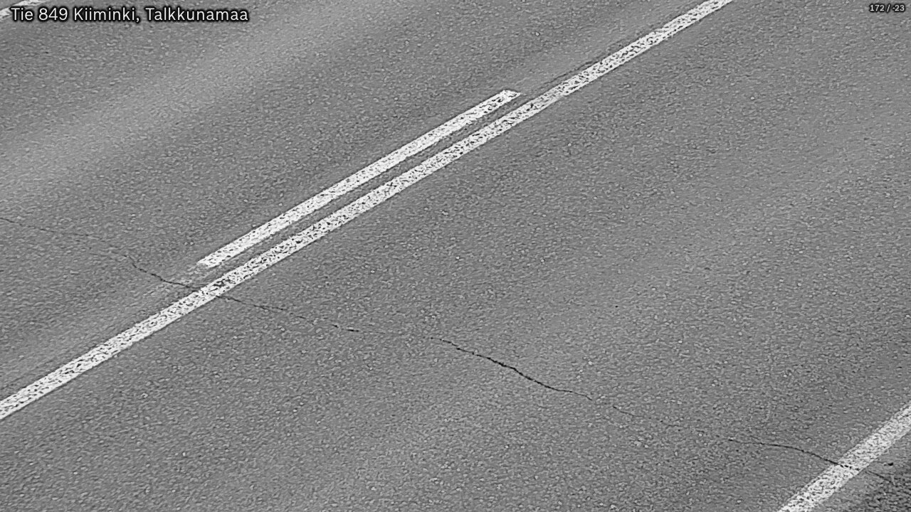 Weather Camera Image Väg 849 Kiiminki, Talkkunamaa, Oulu, Pohjois-Pohjanmaa