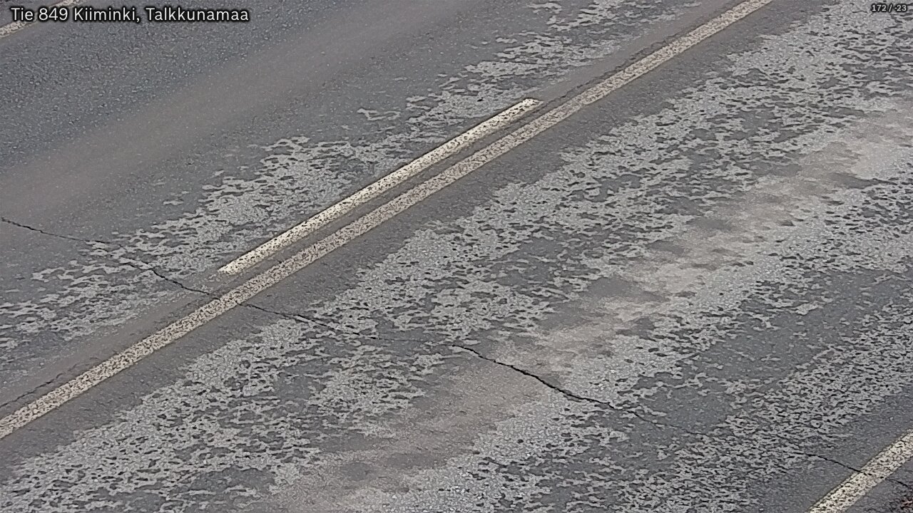 Weather Camera Image Väg 849 Kiiminki, Talkkunamaa, Oulu, Pohjois-Pohjanmaa