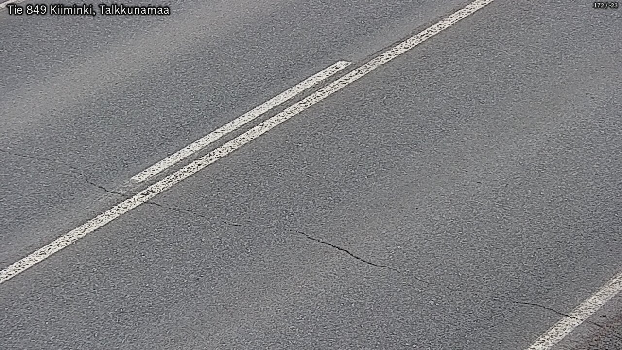 Weather Camera Image Väg 849 Kiiminki, Talkkunamaa, Oulu, Pohjois-Pohjanmaa