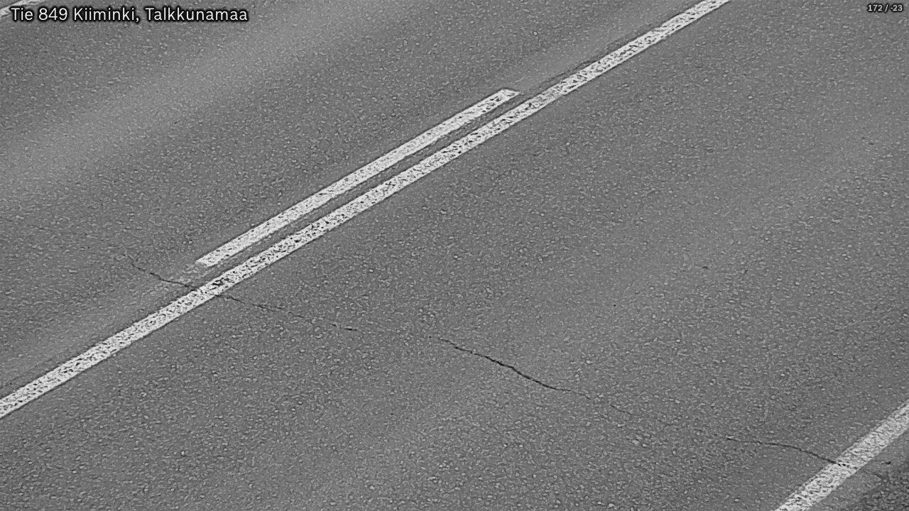 Weather Camera Image Väg 849 Kiiminki, Talkkunamaa, Oulu, Pohjois-Pohjanmaa