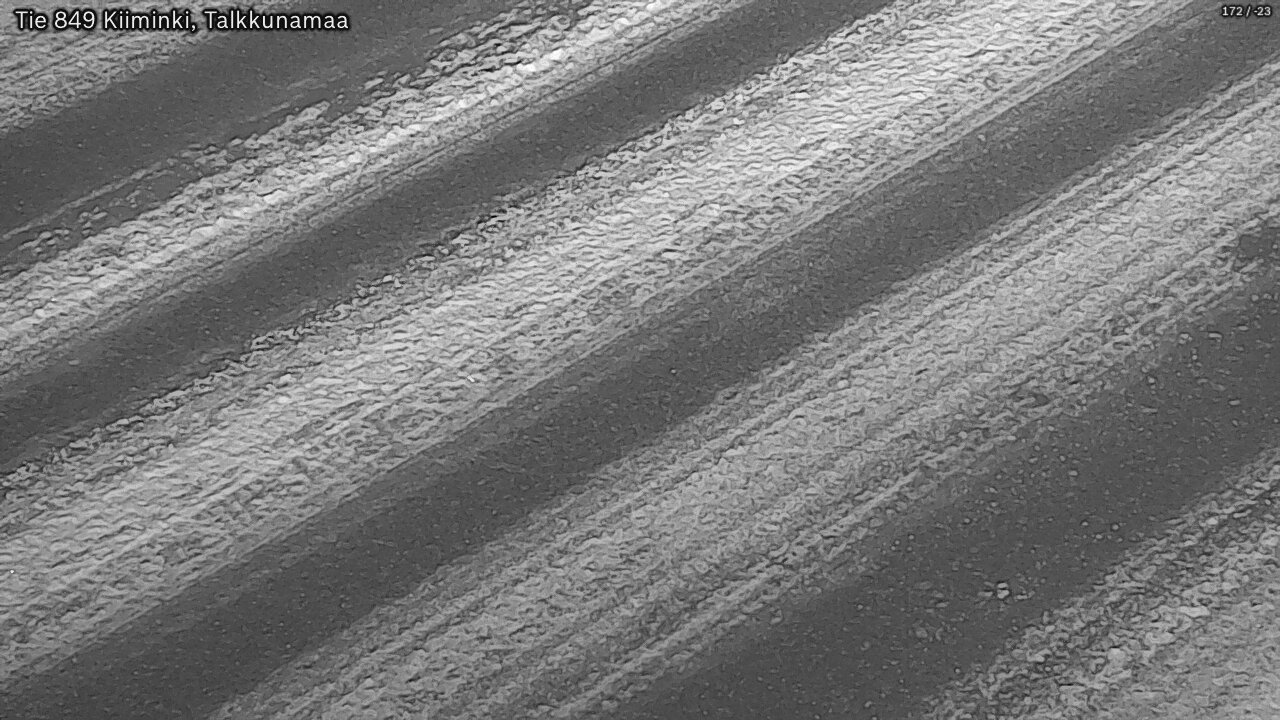 Weather Camera Image Väg 849 Kiiminki, Talkkunamaa, Oulu, Pohjois-Pohjanmaa