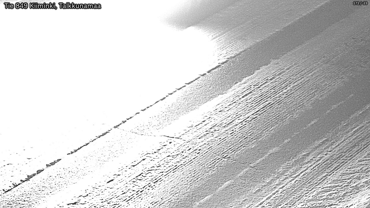 Weather Camera Image Road 849 Kiiminki, Talkkunamaa, Oulu, Pohjois-Pohjanmaa