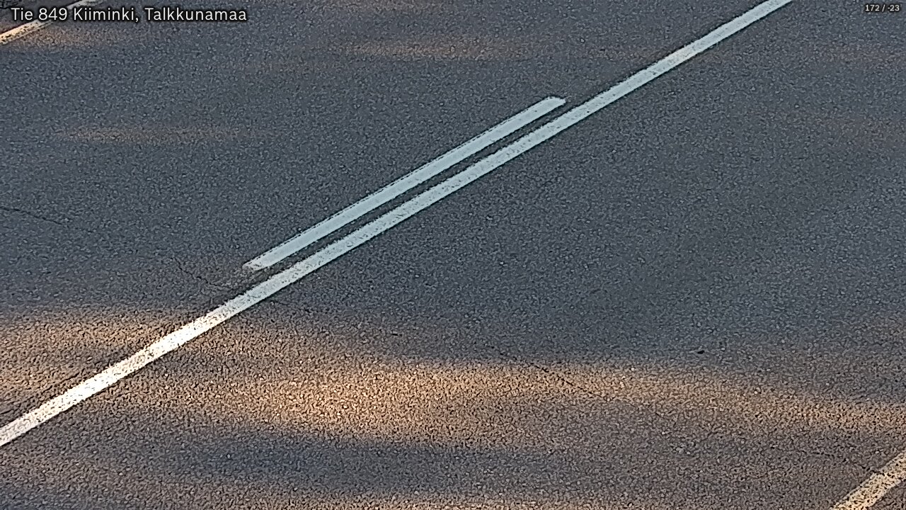 Weather Camera Image Road 849 Kiiminki, Talkkunamaa, Oulu, Pohjois-Pohjanmaa