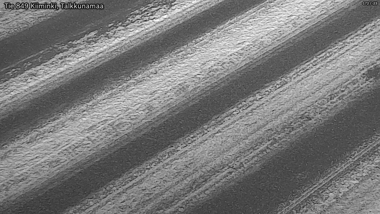 Weather Camera Image Väg 849 Kiiminki, Talkkunamaa, Oulu, Pohjois-Pohjanmaa