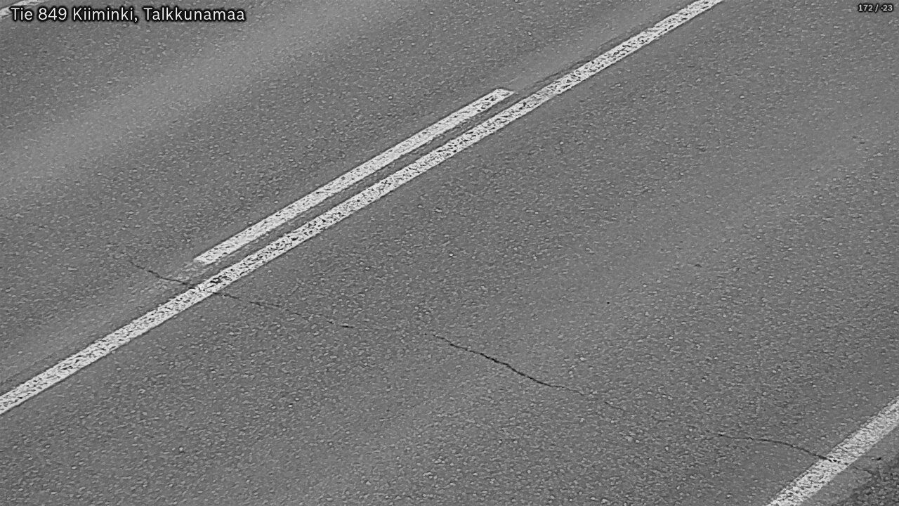 Weather Camera Image Väg 849 Kiiminki, Talkkunamaa, Oulu, Pohjois-Pohjanmaa