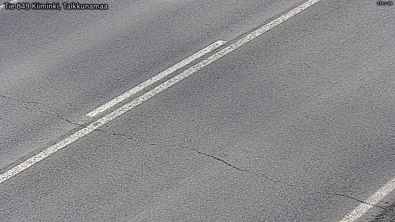 Weather Camera Image Väg 849 Kiiminki, Talkkunamaa, Oulu, Pohjois-Pohjanmaa