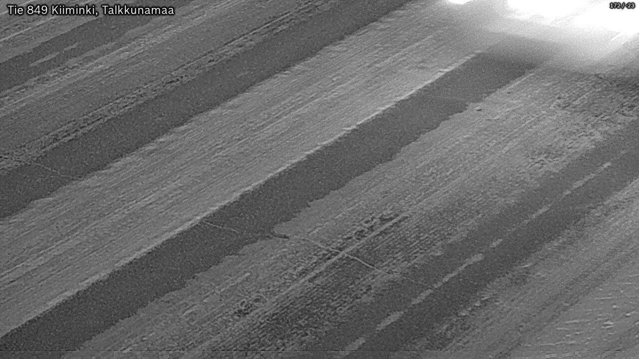 Weather Camera Image Road 849 Kiiminki, Talkkunamaa, Oulu, Pohjois-Pohjanmaa