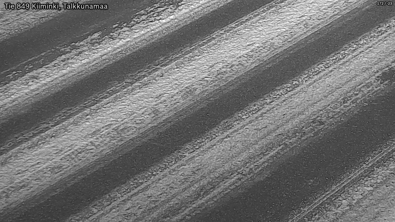 Weather Camera Image Väg 849 Kiiminki, Talkkunamaa, Oulu, Pohjois-Pohjanmaa