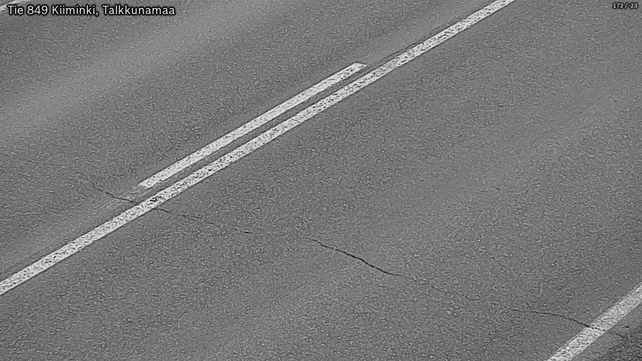 Weather Camera Image Väg 849 Kiiminki, Talkkunamaa, Oulu, Pohjois-Pohjanmaa