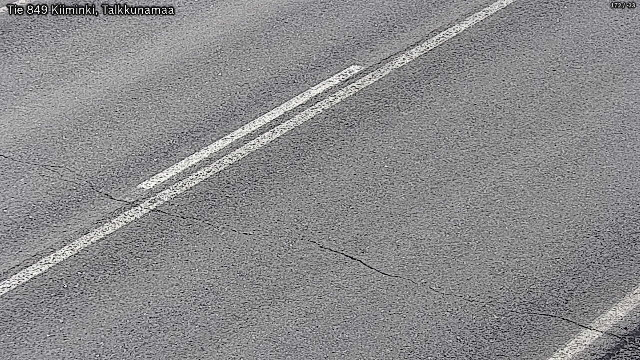 Weather Camera Image Väg 849 Kiiminki, Talkkunamaa, Oulu, Pohjois-Pohjanmaa