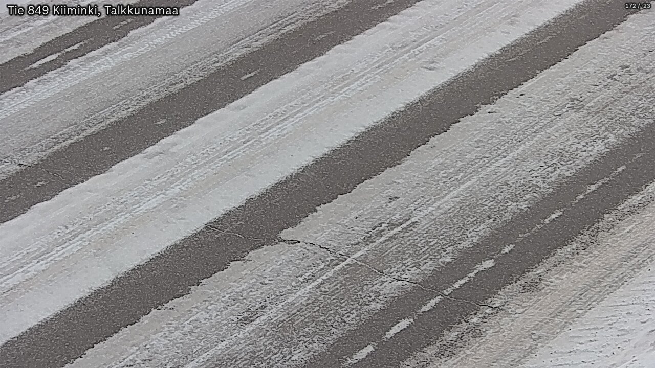 Weather Camera Image Väg 849 Kiiminki, Talkkunamaa, Oulu, Pohjois-Pohjanmaa