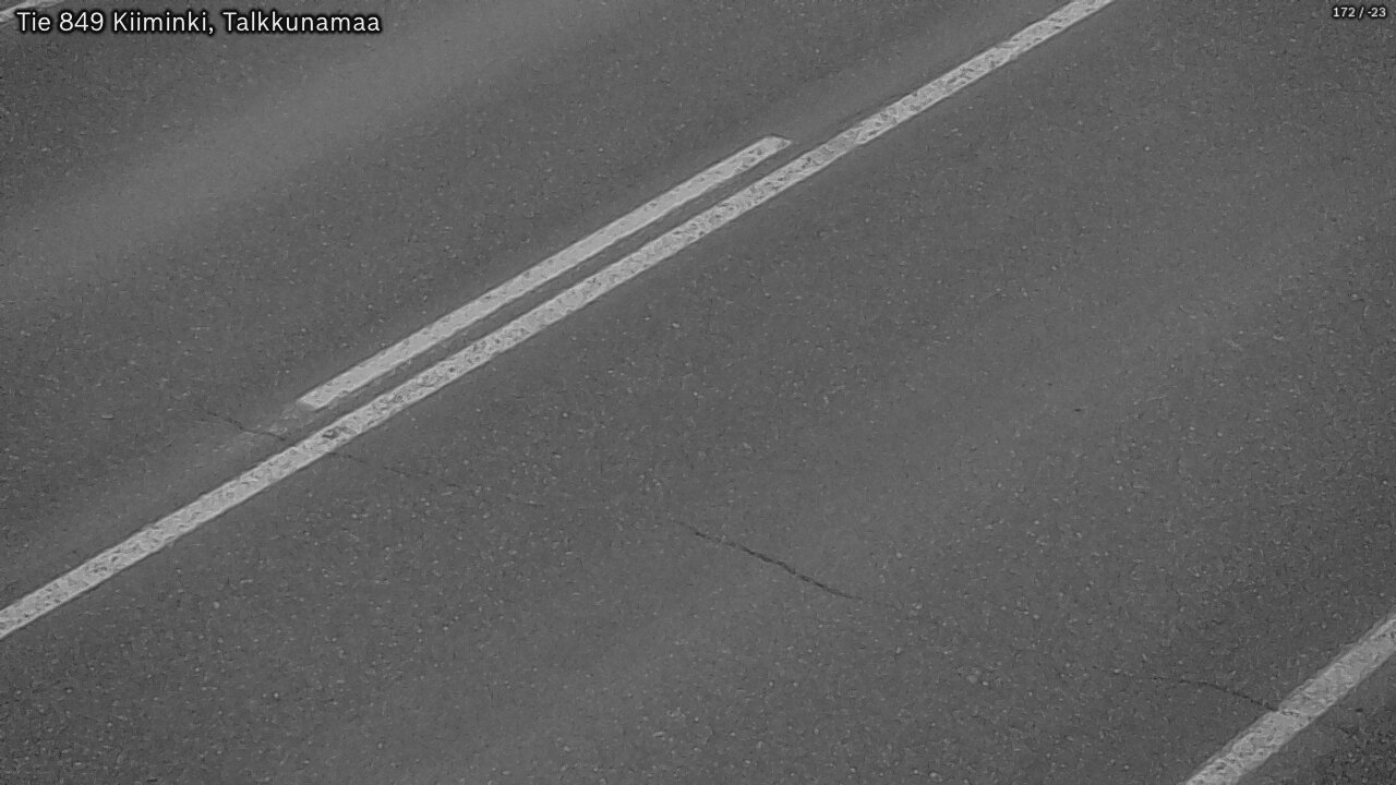 Weather Camera Image Väg 849 Kiiminki, Talkkunamaa, Oulu, Pohjois-Pohjanmaa
