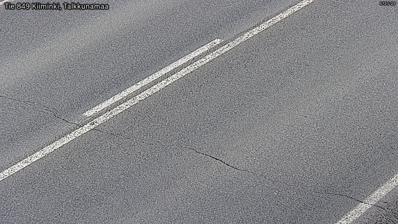 Weather Camera Image Väg 849 Kiiminki, Talkkunamaa, Oulu, Pohjois-Pohjanmaa