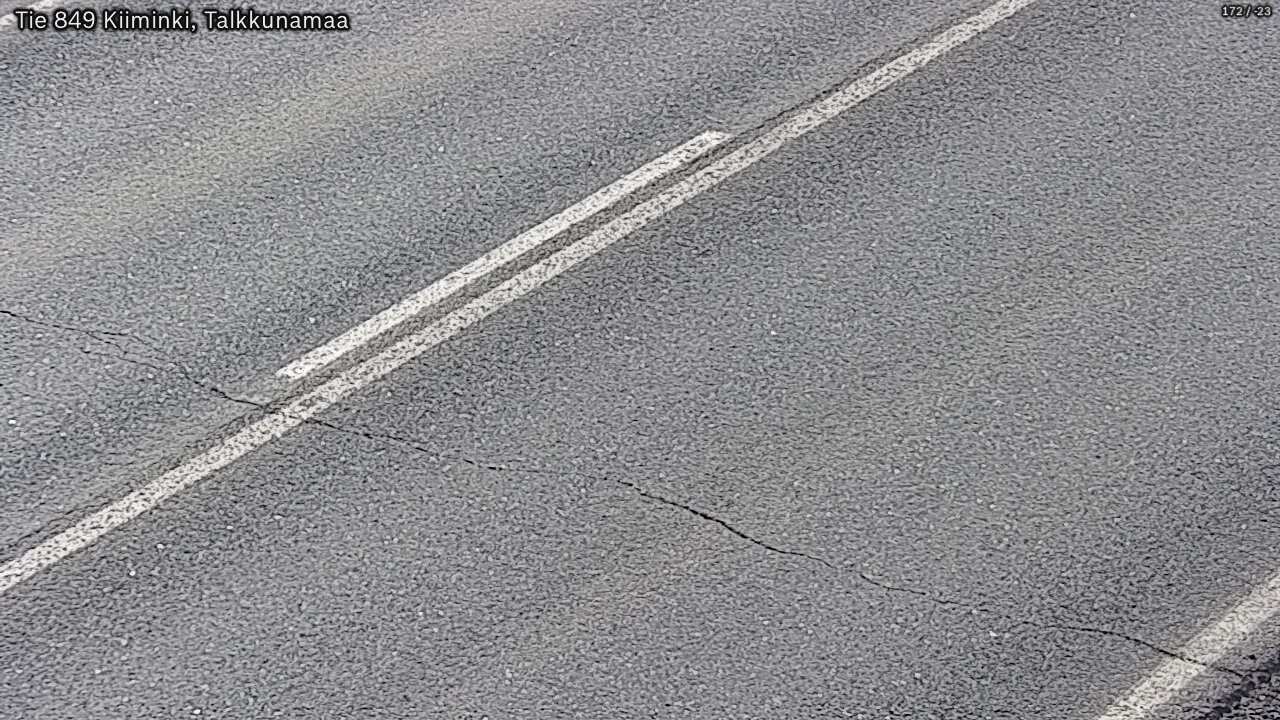 Weather Camera Image Väg 849 Kiiminki, Talkkunamaa, Oulu, Pohjois-Pohjanmaa