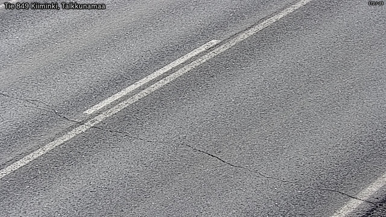 Weather Camera Image Väg 849 Kiiminki, Talkkunamaa, Oulu, Pohjois-Pohjanmaa