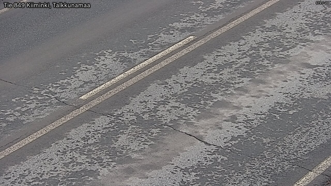 Weather Camera Image Väg 849 Kiiminki, Talkkunamaa, Oulu, Pohjois-Pohjanmaa
