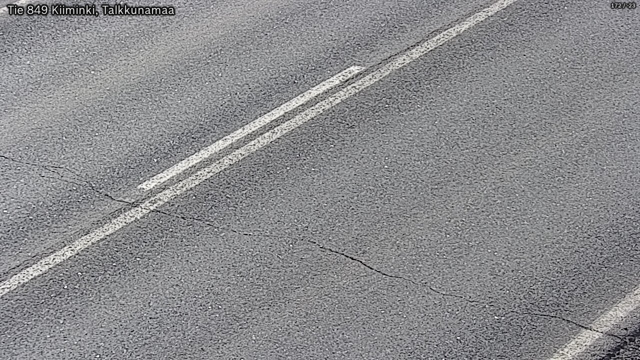 Weather Camera Image Väg 849 Kiiminki, Talkkunamaa, Oulu, Pohjois-Pohjanmaa