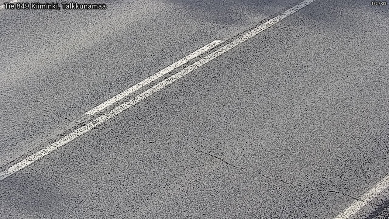 Weather Camera Image Väg 849 Kiiminki, Talkkunamaa, Oulu, Pohjois-Pohjanmaa