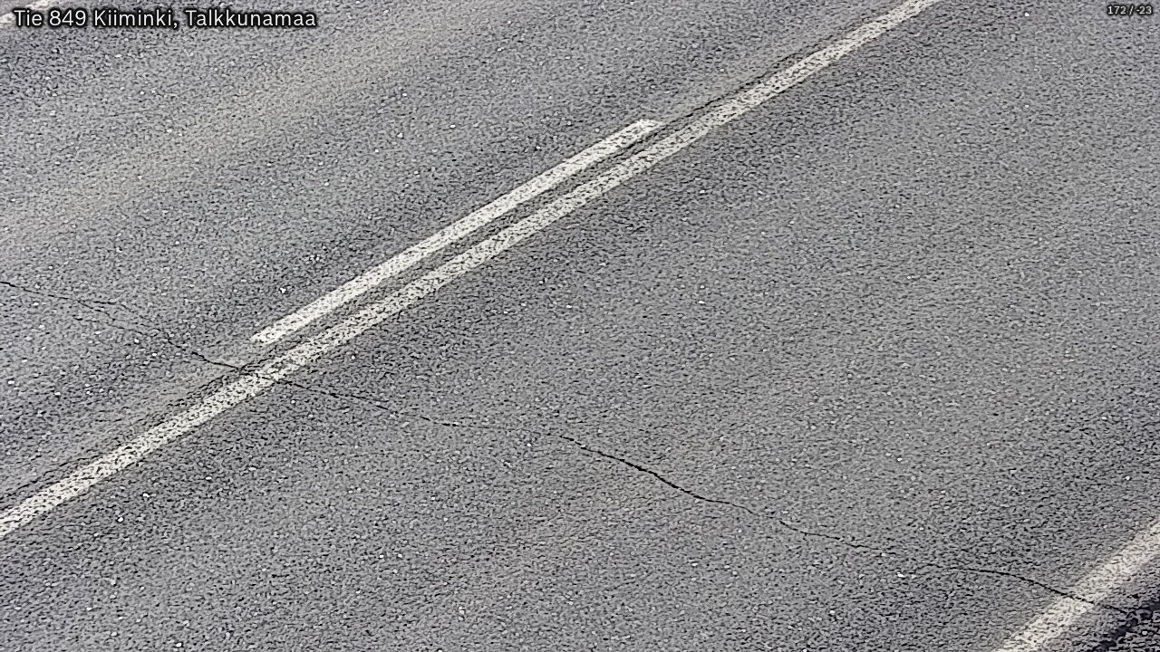 Weather Camera Image Väg 849 Kiiminki, Talkkunamaa, Oulu, Pohjois-Pohjanmaa