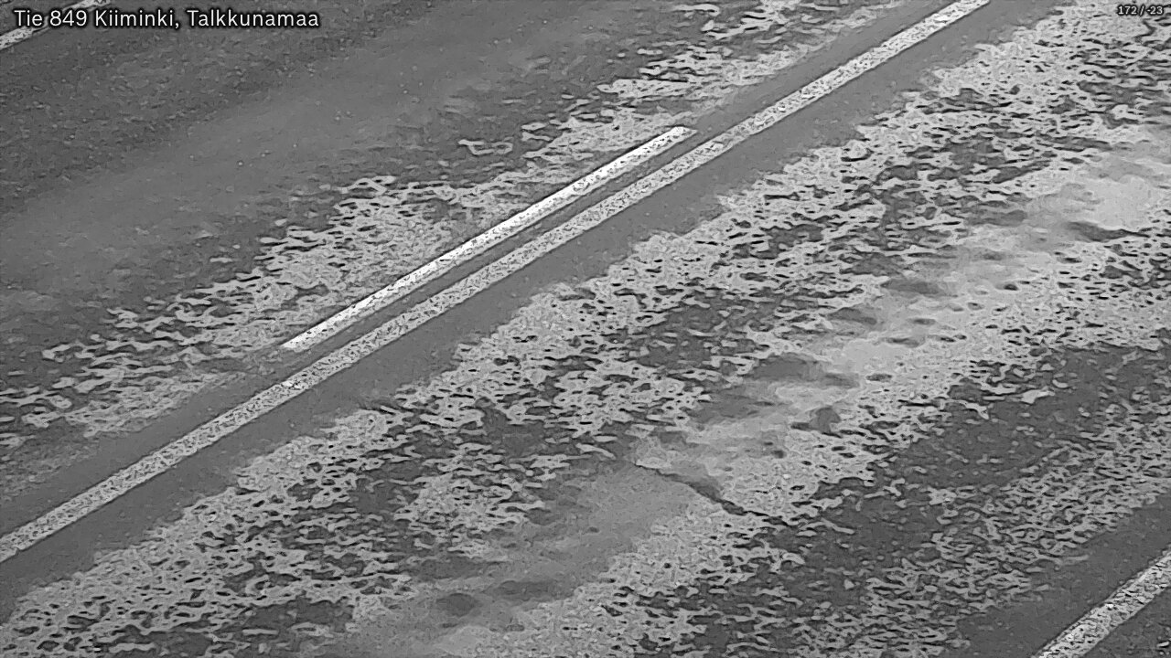 Weather Camera Image Väg 849 Kiiminki, Talkkunamaa, Oulu, Pohjois-Pohjanmaa