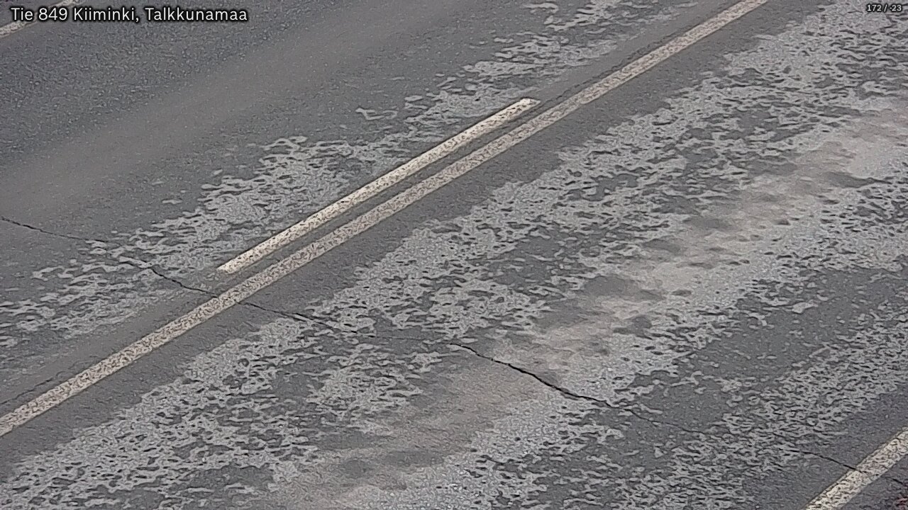 Weather Camera Image Väg 849 Kiiminki, Talkkunamaa, Oulu, Pohjois-Pohjanmaa