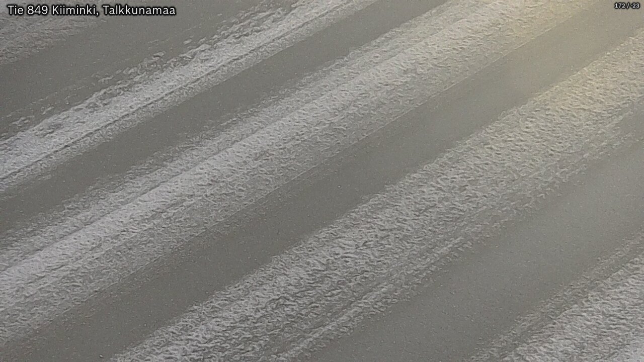 Weather Camera Image Väg 849 Kiiminki, Talkkunamaa, Oulu, Pohjois-Pohjanmaa