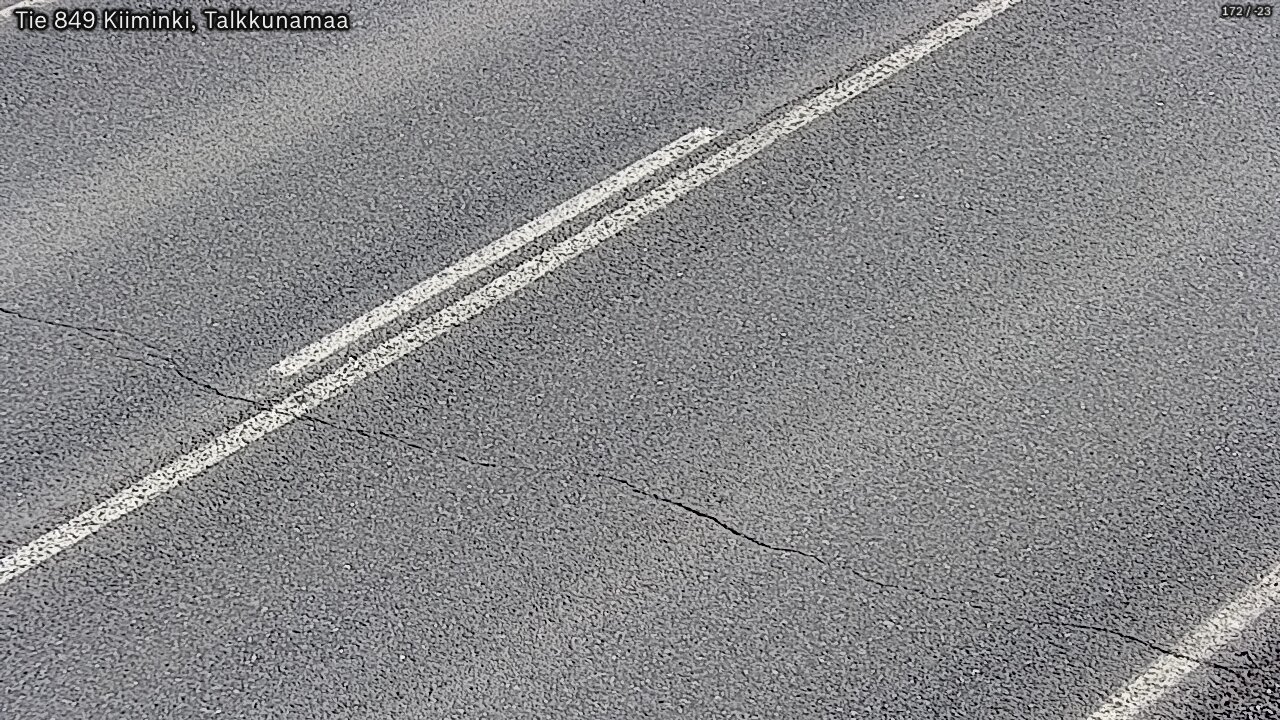 Weather Camera Image Väg 849 Kiiminki, Talkkunamaa, Oulu, Pohjois-Pohjanmaa