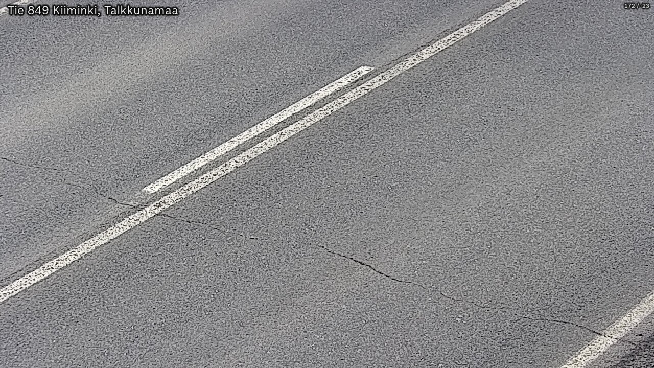 Weather Camera Image Väg 849 Kiiminki, Talkkunamaa, Oulu, Pohjois-Pohjanmaa