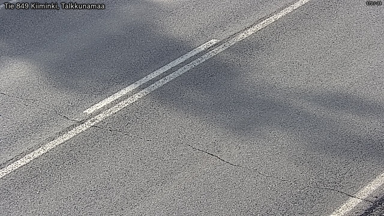 Weather Camera Image Väg 849 Kiiminki, Talkkunamaa, Oulu, Pohjois-Pohjanmaa