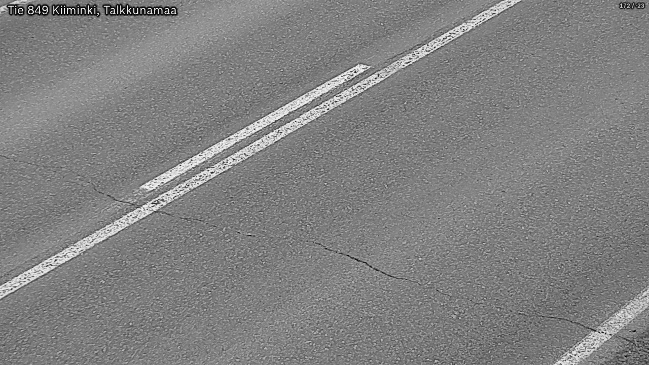 Weather Camera Image Väg 849 Kiiminki, Talkkunamaa, Oulu, Pohjois-Pohjanmaa