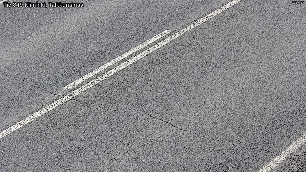 Weather Camera Image Väg 849 Kiiminki, Talkkunamaa, Oulu, Pohjois-Pohjanmaa
