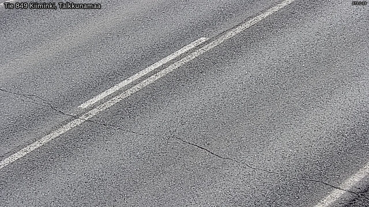 Weather Camera Image Väg 849 Kiiminki, Talkkunamaa, Oulu, Pohjois-Pohjanmaa