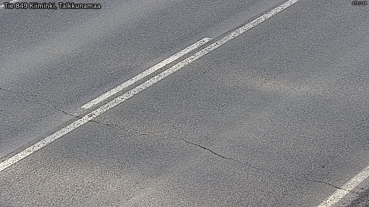 Weather Camera Image Väg 849 Kiiminki, Talkkunamaa, Oulu, Pohjois-Pohjanmaa