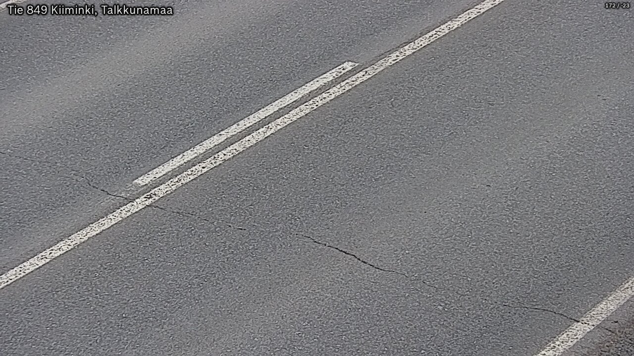 Weather Camera Image Väg 849 Kiiminki, Talkkunamaa, Oulu, Pohjois-Pohjanmaa