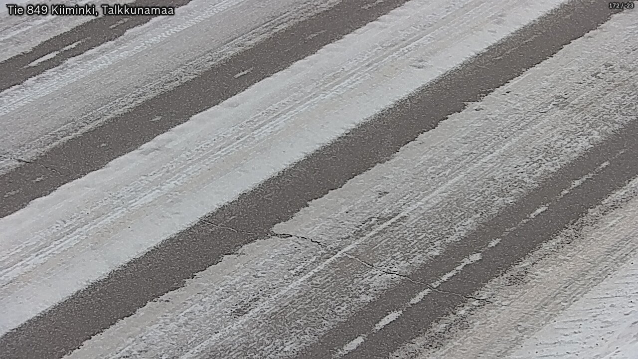 Weather Camera Image Väg 849 Kiiminki, Talkkunamaa, Oulu, Pohjois-Pohjanmaa