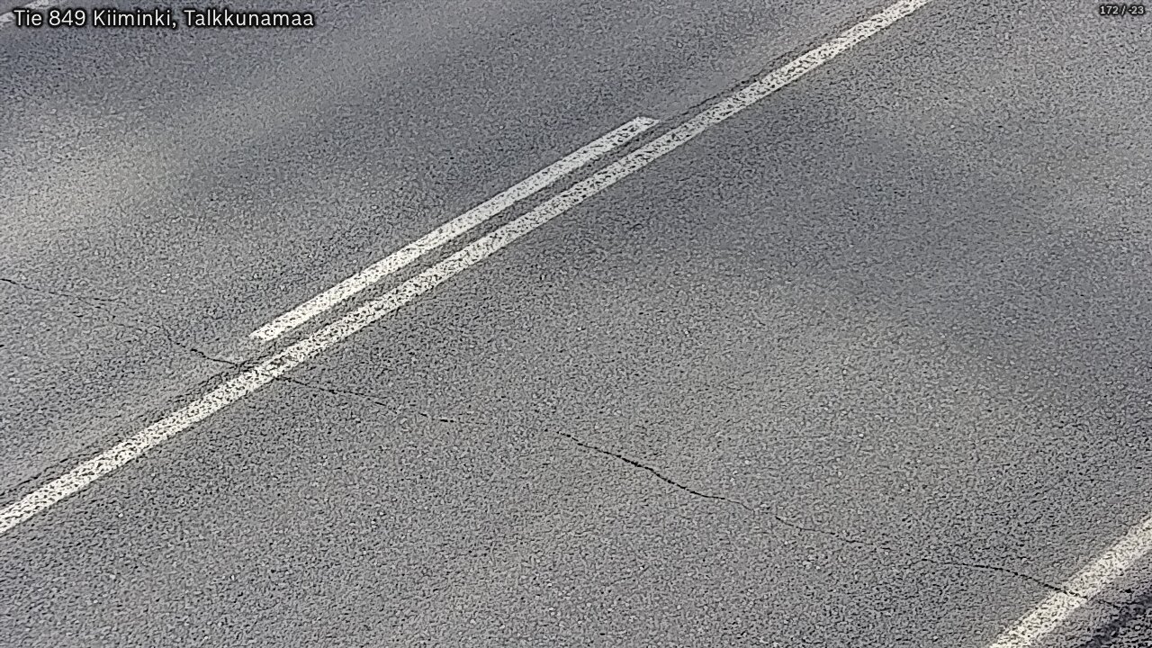 Weather Camera Image Väg 849 Kiiminki, Talkkunamaa, Oulu, Pohjois-Pohjanmaa