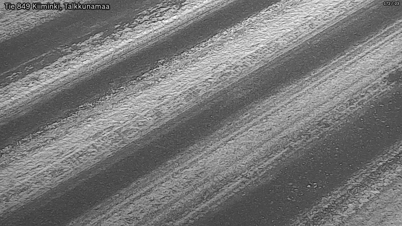 Weather Camera Image Väg 849 Kiiminki, Talkkunamaa, Oulu, Pohjois-Pohjanmaa