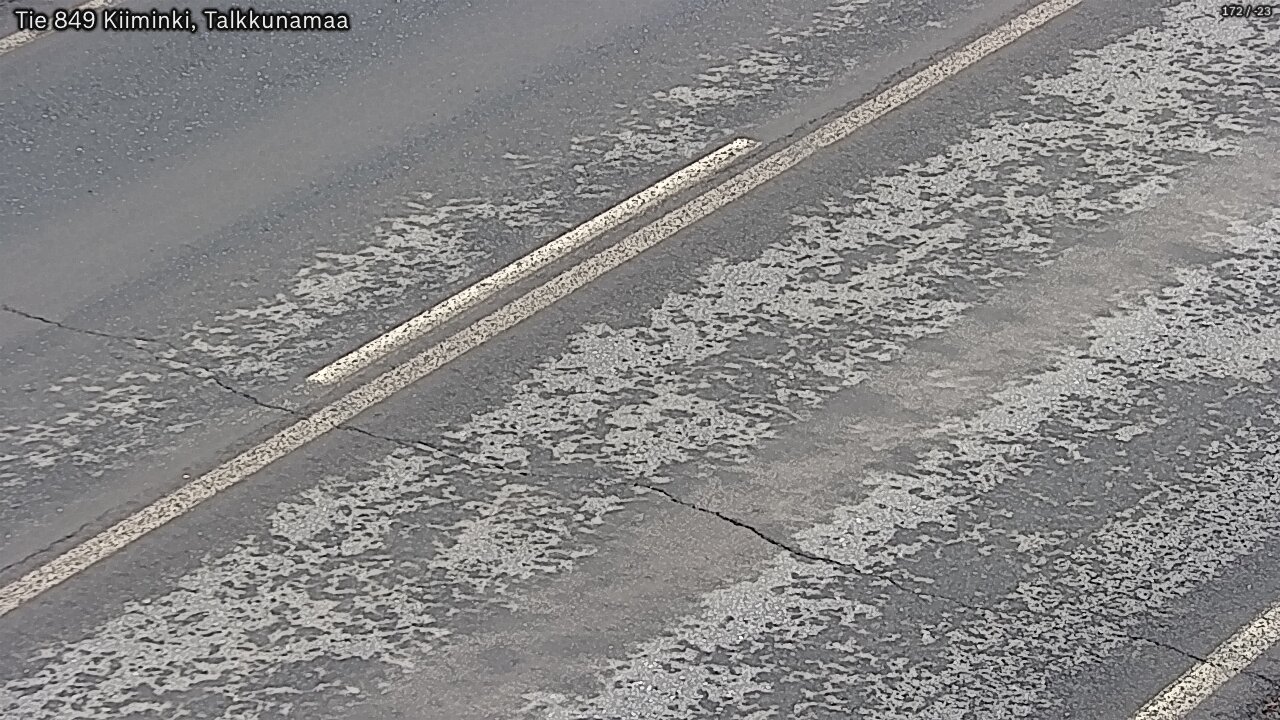 Weather Camera Image Väg 849 Kiiminki, Talkkunamaa, Oulu, Pohjois-Pohjanmaa