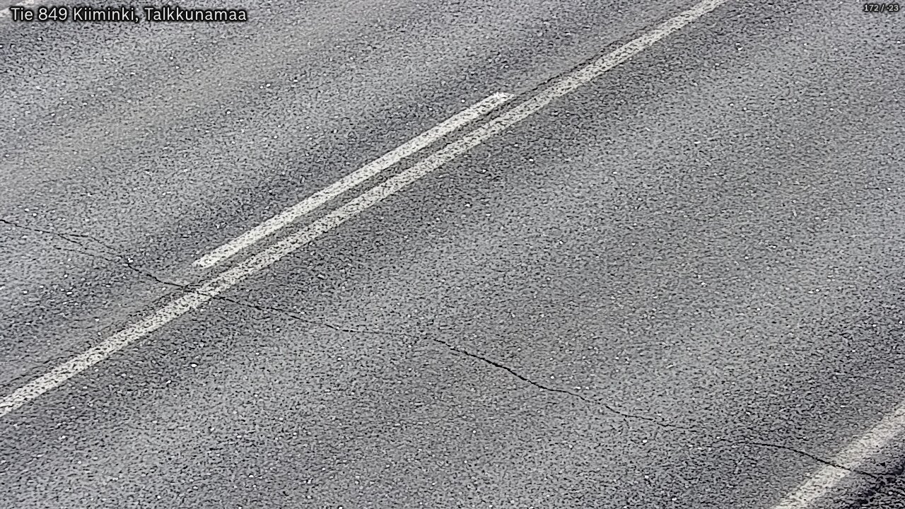 Weather Camera Image Väg 849 Kiiminki, Talkkunamaa, Oulu, Pohjois-Pohjanmaa
