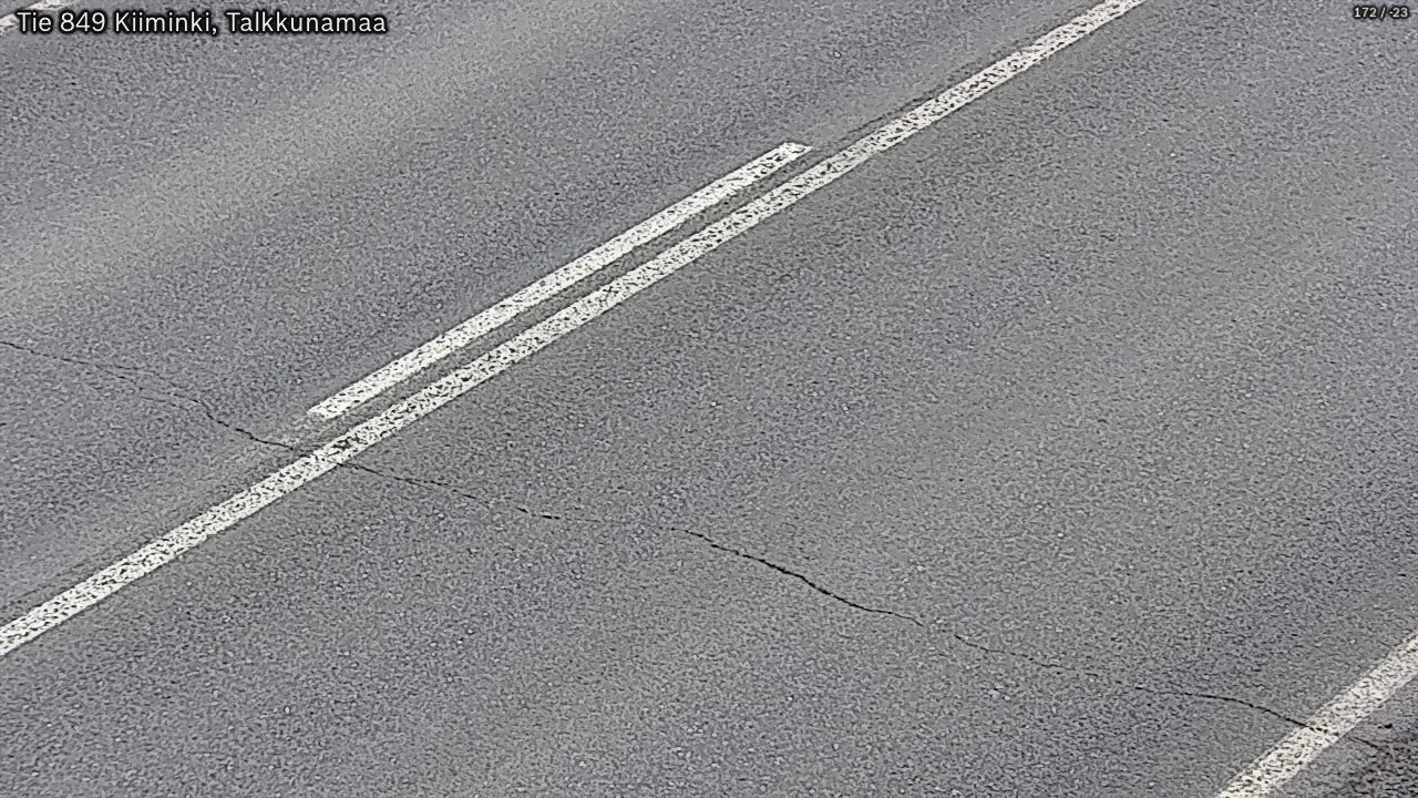 Weather Camera Image Väg 849 Kiiminki, Talkkunamaa, Oulu, Pohjois-Pohjanmaa