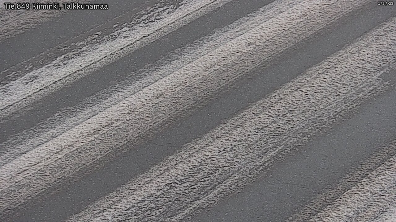 Weather Camera Image Väg 849 Kiiminki, Talkkunamaa, Oulu, Pohjois-Pohjanmaa