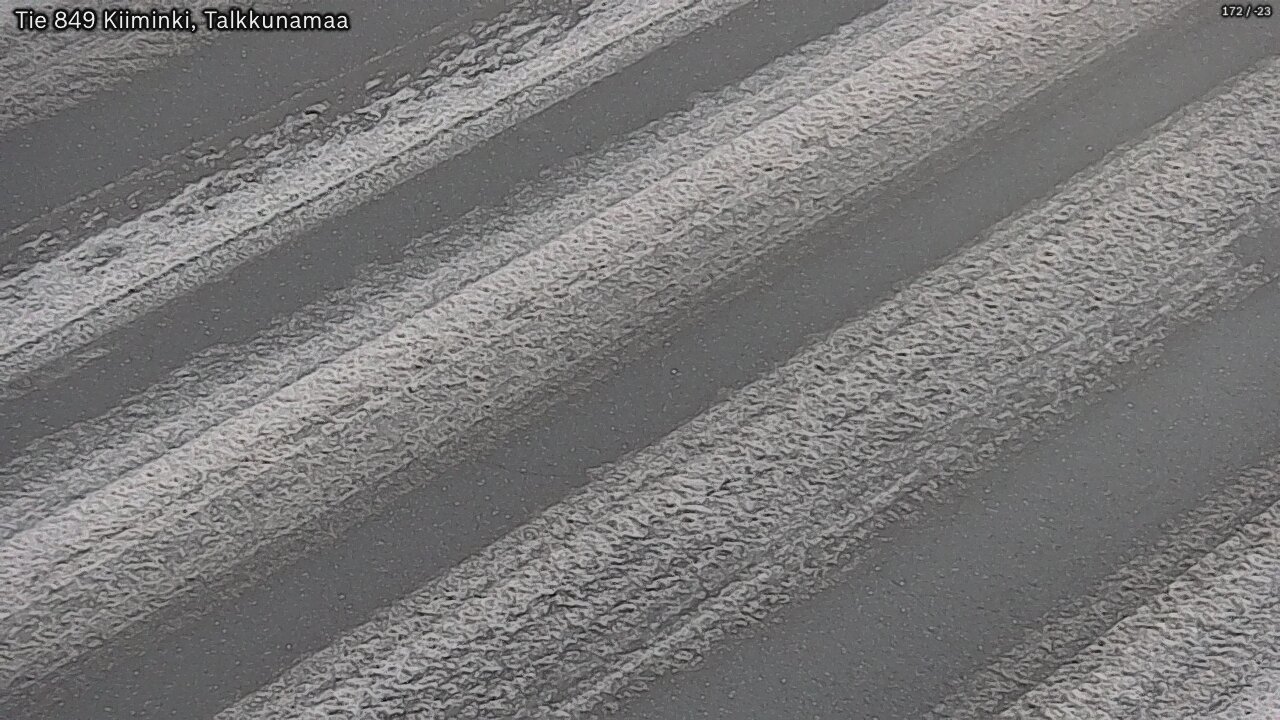 Weather Camera Image Väg 849 Kiiminki, Talkkunamaa, Oulu, Pohjois-Pohjanmaa
