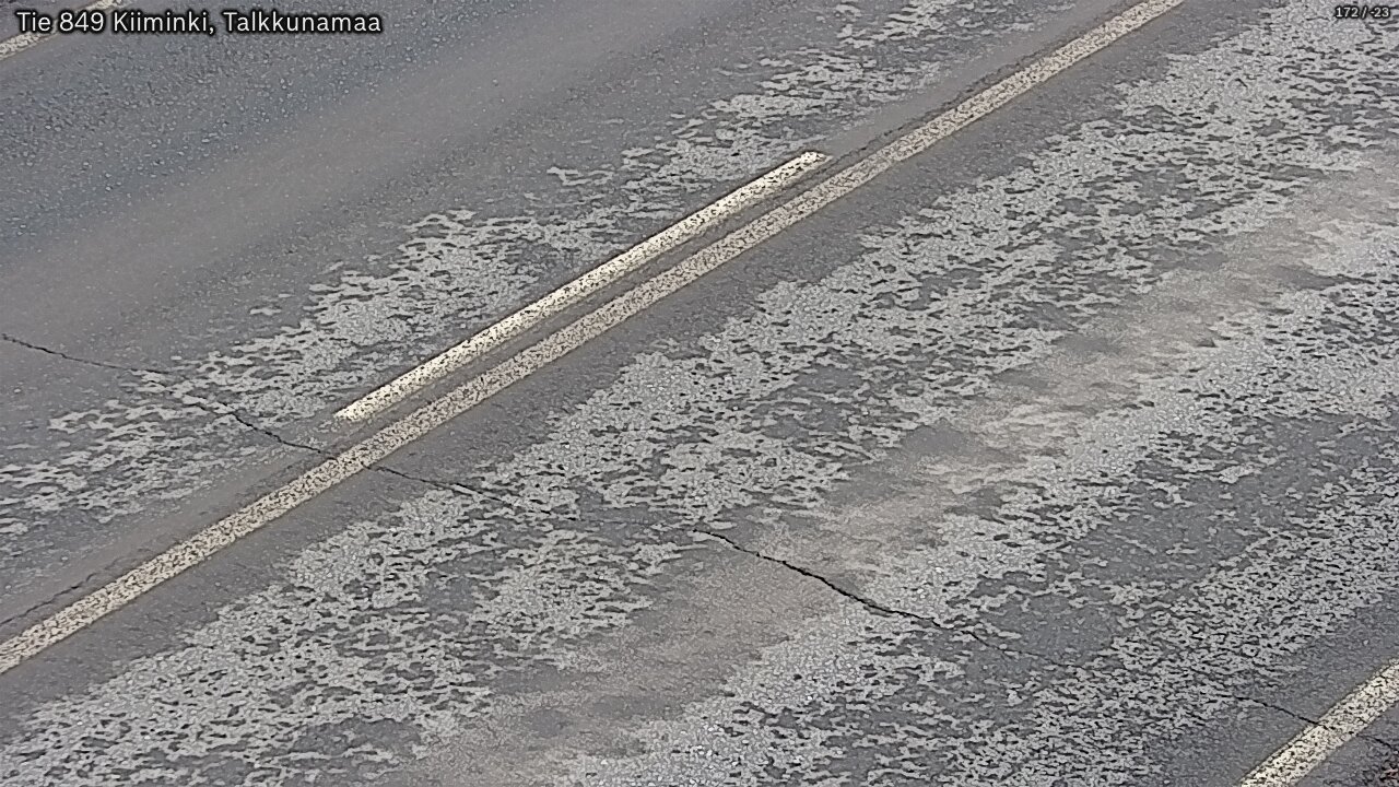 Weather Camera Image Väg 849 Kiiminki, Talkkunamaa, Oulu, Pohjois-Pohjanmaa